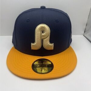 Jiberish X Pretty Lights Nightshift Gold New Era 5950 Fitted Hat Size 7 1/2